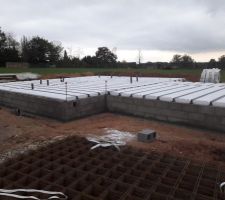 Livraison du treillis pour le plancher !