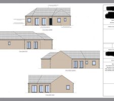 Quelques plans prise pour la demande de permis de construire