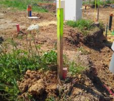 Le terrain en cours de viabilisation