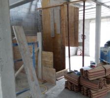Coffrage de l'escalier