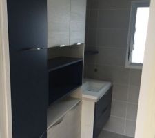 Meubles salle de bain suite parentale