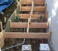 Coffrage escalier bas