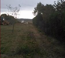 Terrain nettoy&eacute; par le constructeur : All&eacute;e du terrain