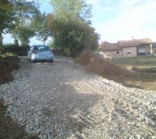 Chemin d'accès pour engins chantier