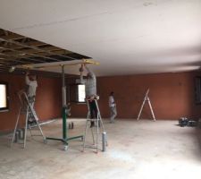 Installation du plafond