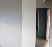 Cloison anti-feu poêle.