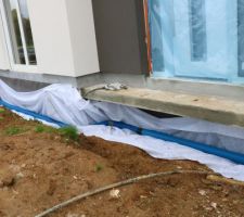 Mise en place du drain