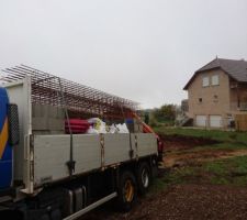 Première livraison de matériaux