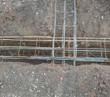 Ferraillage fondation mur de refend