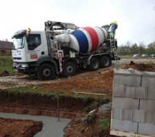 Fin coulage 13 mètres cube