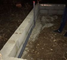 Pose de la plomberie avant coulage de la dalle