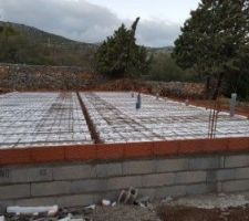 Base de la dalle.