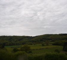 Vu depuis l'emplacement de la futur maison