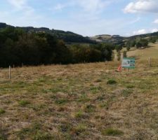 Premi&egrave;re photo de notre terrain ;)