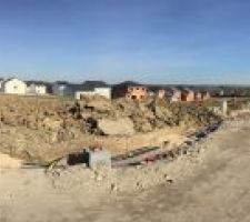 Notre terrain en cours de viabilisation