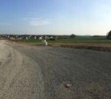 Notre terrain en cours de viabilisation
