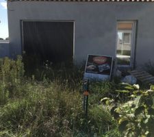 La porte de garage, enfin a la bonne taille !