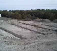 Plate forme de la maison, fouilles