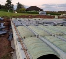 Mise en place des tuyaux PVC