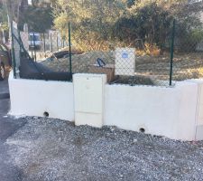 Compteur de chantier installé et raccordé