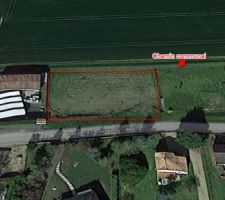 Le terrain nue (google street view)