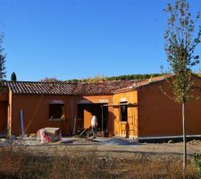 La maison est couverte.