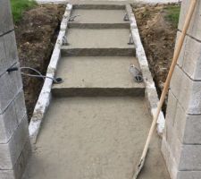 Béton liquide pour les pavés