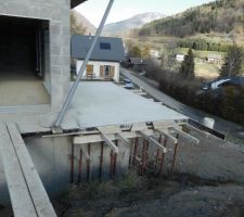 Vue de la nouvelle terrasse.