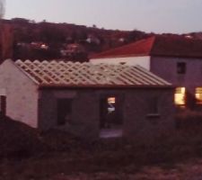 Charpente vue côté sud