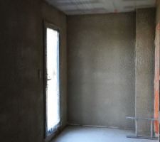 Enduits &agrave; la chaux int&eacute;rieurs
Gobetis bureau