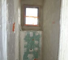 Enduits &agrave; la chaux int&eacute;rieurs
Gobetis WC RdC