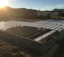 Hourdis PVC coté garage