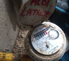 Compteur d'eau à raccorder