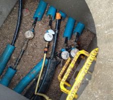 Compteur d'eau à raccorder