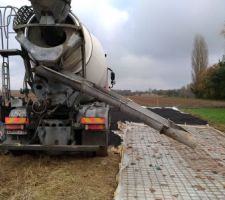 Dalle b&eacute;ton du garage