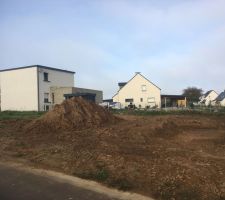 Terrassement du terrain fait à la va-vite