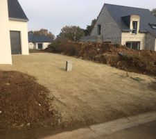Terrassement du terrain fait à la va-vite