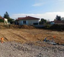 3ème jour de travail pour le terrassier.