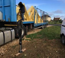 Livraison de la tant attendue charpente