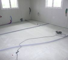 Mise a niveau du sol de la cuisine