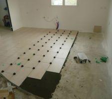 Pose carrelage dans cuisine