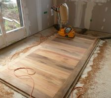 Parquet dans le salon