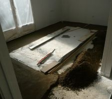 Mise &agrave; niveau dans le salon