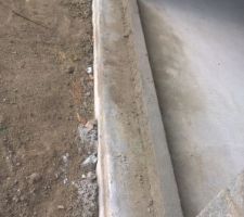 Barres de seuil pour la future chappe