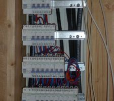 Tableau électrique en cours