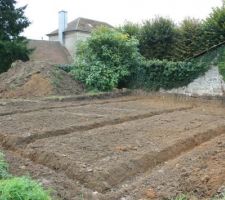 Première prise de notre future maison, du moins son emplacement, et sa superficie, ça surprend toujours, et ça donne l'impression que c'est petit !