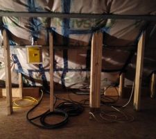 Étanchéité a l'air et positionnement de la bouche aspirateur centralisé.
Rebouchage avec du scotch et du DELTA-LIQUIXX