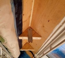 Préparation support suspente pour fixation de la fourrure