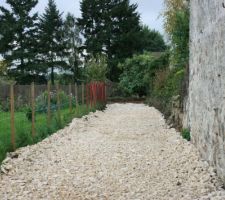 L'allée qui mène à notre future maison !