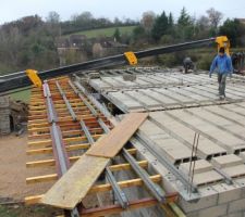 Plancher du rez de chaussée... La future terrasse (entrée)